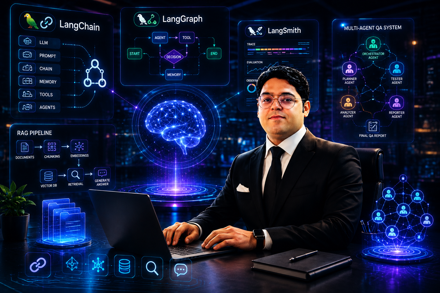AI Test Architect: LangChain, LangGraph, RAG & MultiAgent QA