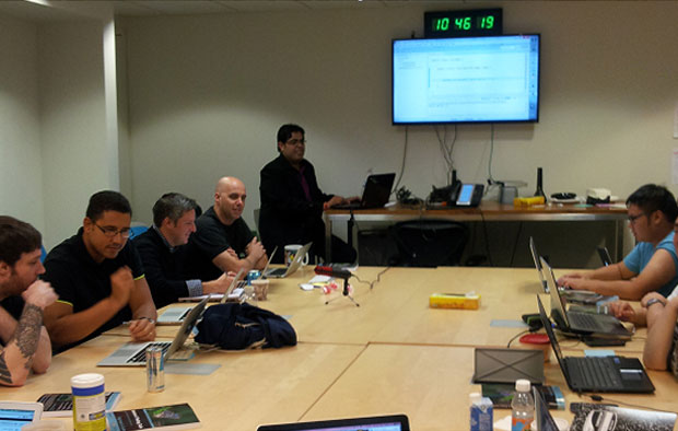 Selenium corporate training at Shutterstock Inc, New York USA (2013)